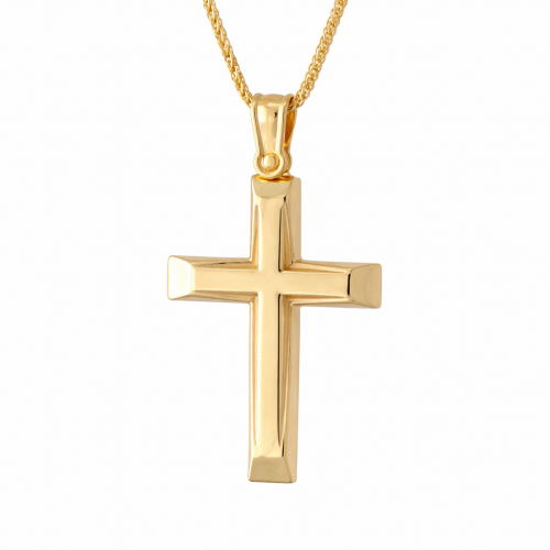 Ανδρικός Σταυρός Χρυσός 9κ 